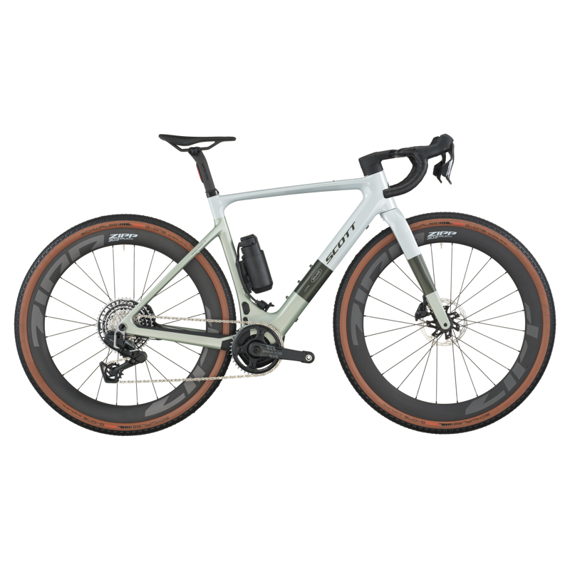 Scott Solace Gravel eRIDE 10 in Pale Green/Beluga Grey