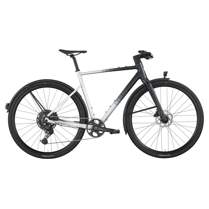 Scott Metrix 20 EQ Hybrid Bike in Alloy Silver/Black