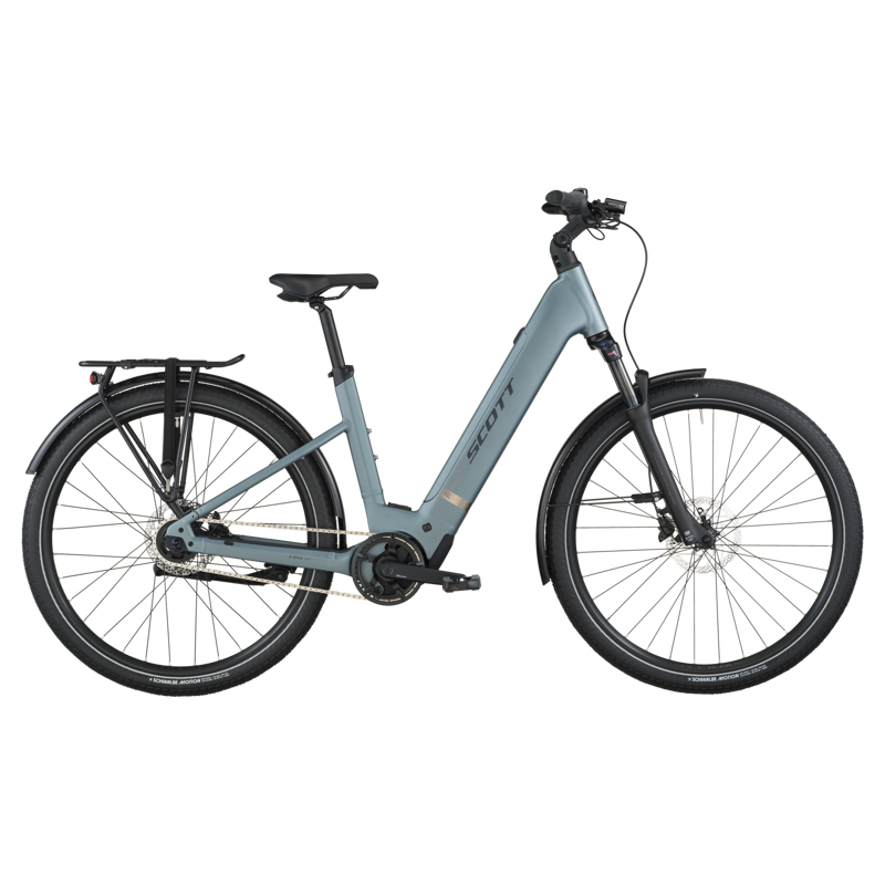 Scott Sub Tour 40 Wave eHybrid Bike in Hematite Blue