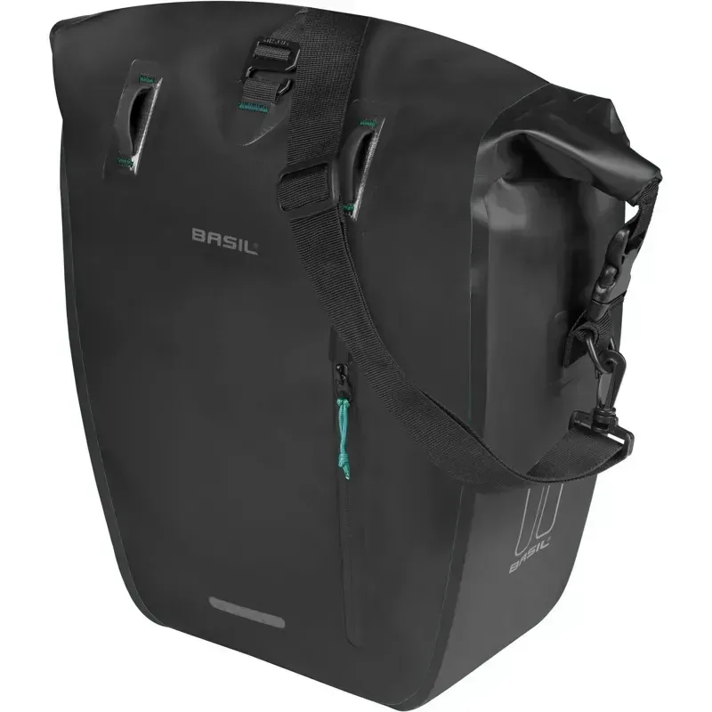 Basil Rivo 25-31l MIK Hooks Single Tarp Bag in Black