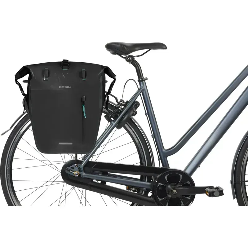 Basil Rivo 25-31l MIK Hooks Single Tarp Bag in Black-4