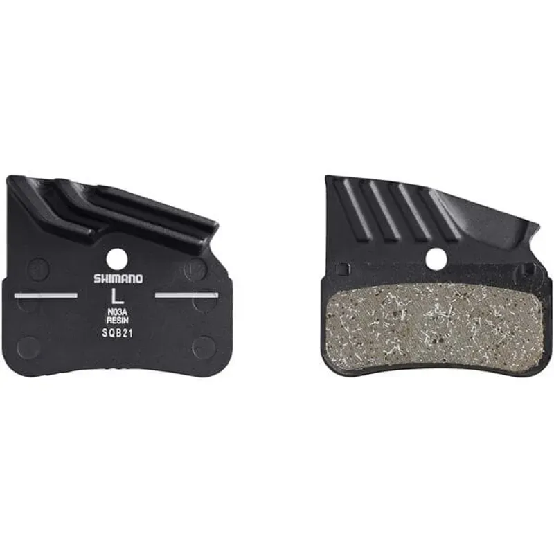 Shimano N03A Resin Pad Alloy Back With Fin Black
