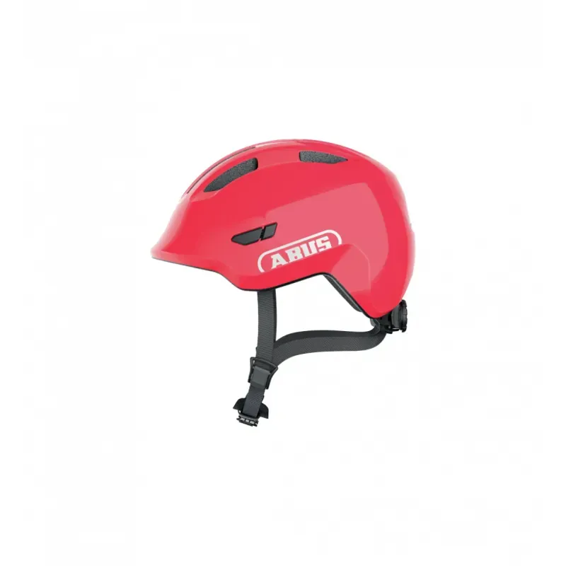Abus Smiley 3.0 Shiny Kids Helmet in Red