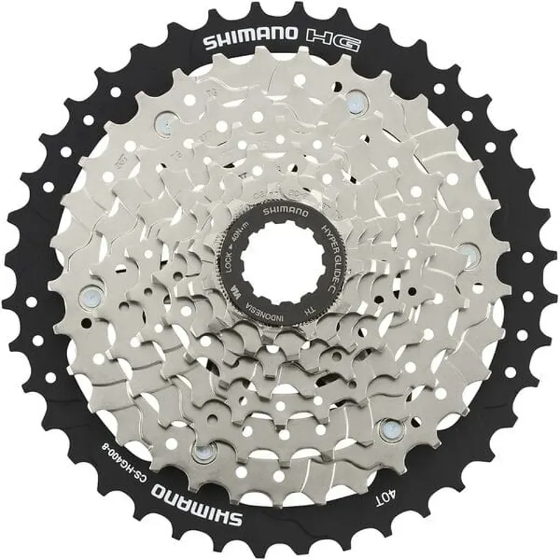 Shimano HG400 8 Speed Cassette 11- 40T Silver