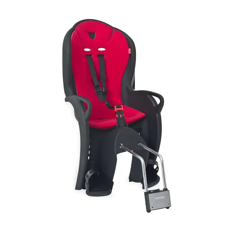 Hamax Kiss Child Bike Seat in Black and Red