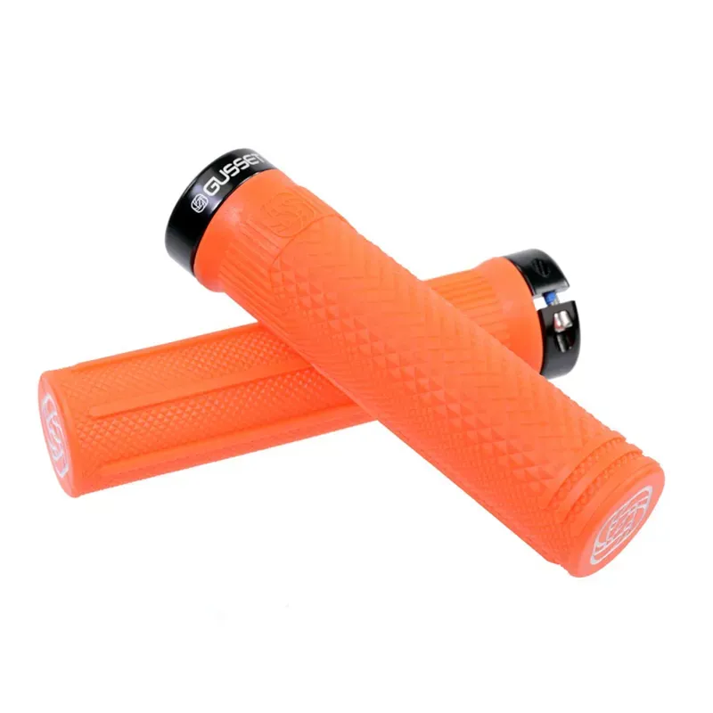Gusset Components S2 133mm Lock-on Grips in Fluro Orange