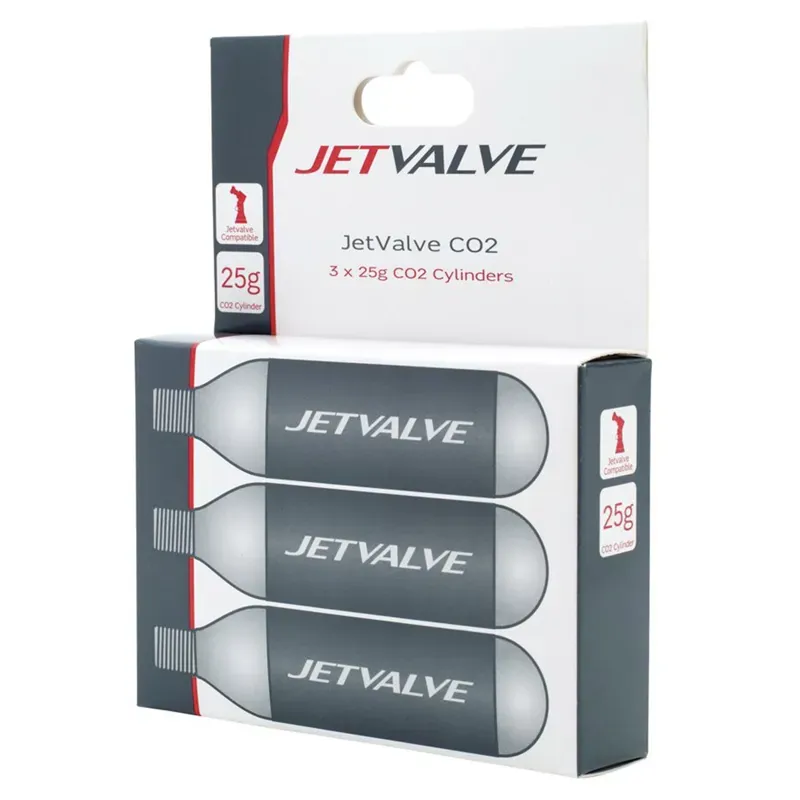 Wedtite Jetvalve Co2 Cylinders x3 2021: BLACK 25g