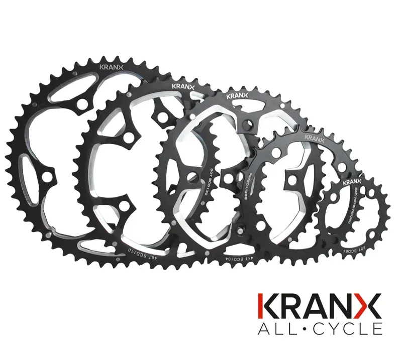 KranX 104BCD Alloy Chainring In Black