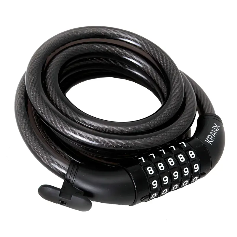 KranX Garrison X 1800mm Combination Cable Lock BLACK 12mm