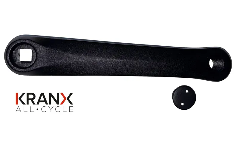 KranX Alloy Left Hand Crank Square Taper In Black