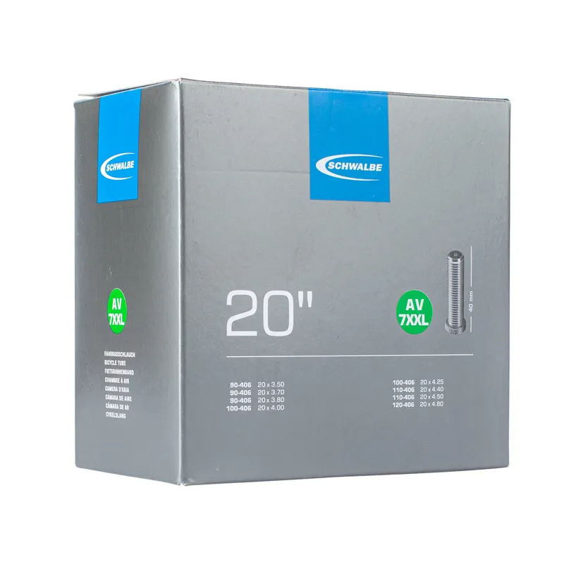 Schwalbe AV7XXL Inner Tube 20 X 3.50-4. 80