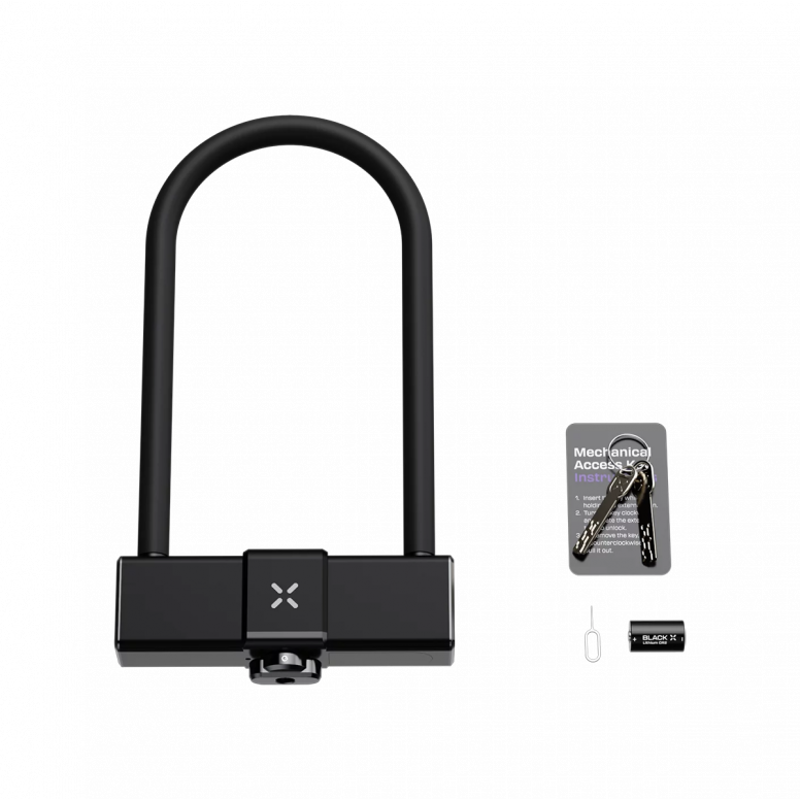 Black X Titan Smart Shackle Lock Black 229mm Sold Secure Gold -3