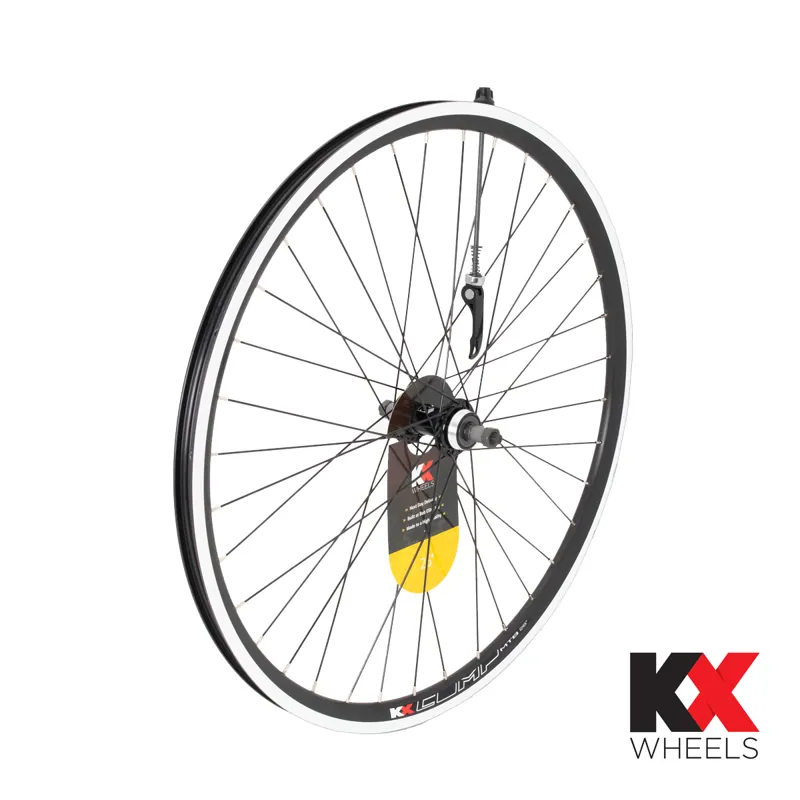 KX MTB Doublewall Q/R 26in Screw On Rear Black Wheel - Rim Brake only