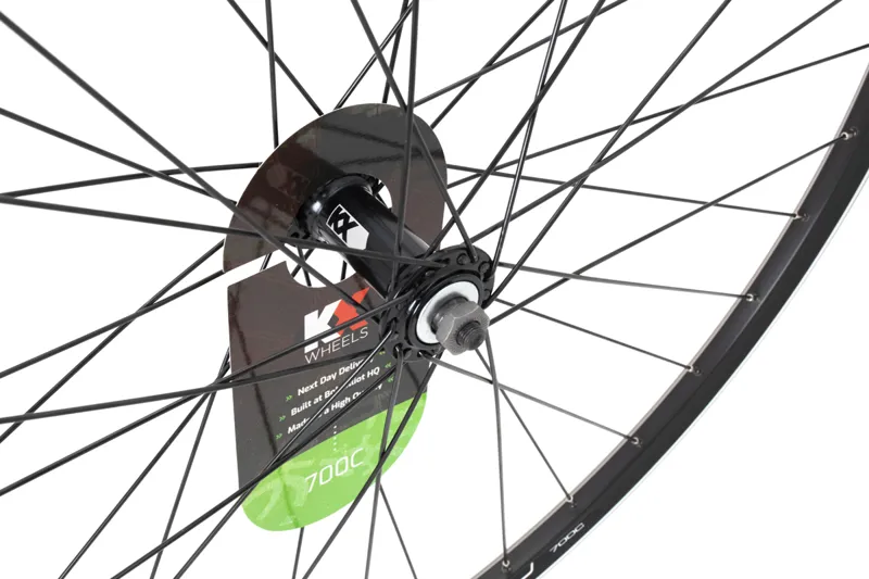 KX Hybrid 700C Doublewall QR Rim Brake Front Wheel in Black-1