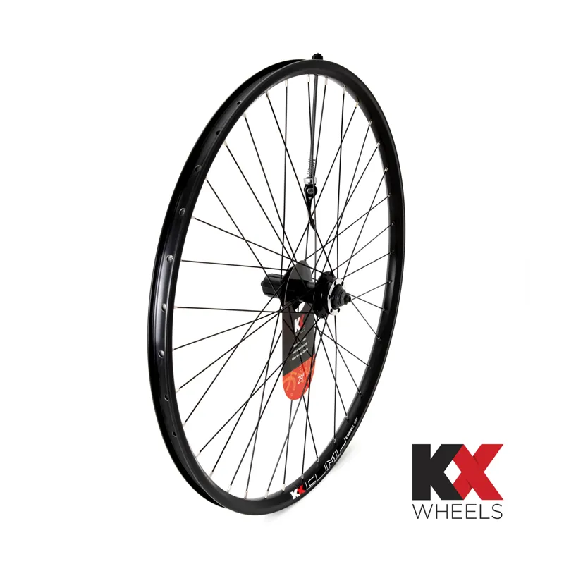 KX MTB 29er Doublewall QR Cassette Rear Wheel Disc Brake in Black
