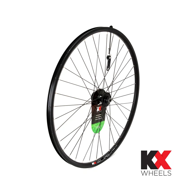 KX Hybrid 700C Doublewall QR Disc Brake Front Wheel in Black