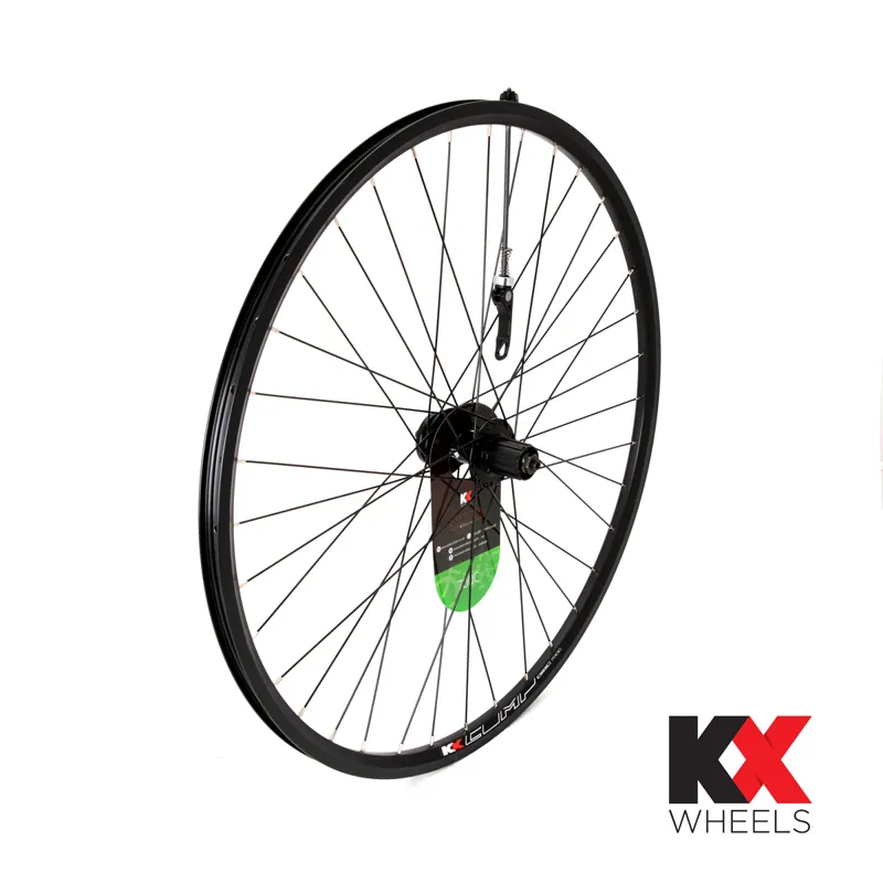 KX Hybrid 700C Doublewall QR Cassette Rear Wheel Disc Brake In Black
