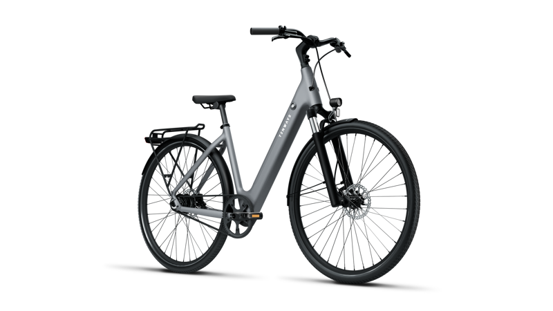 Tenways CGO800S Lightweight Electric Single Speed Bike in Grey-1
