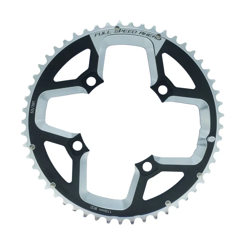 FSA Gossamer ABS Road Chainring 2X11 110X48T Black 4H - Black