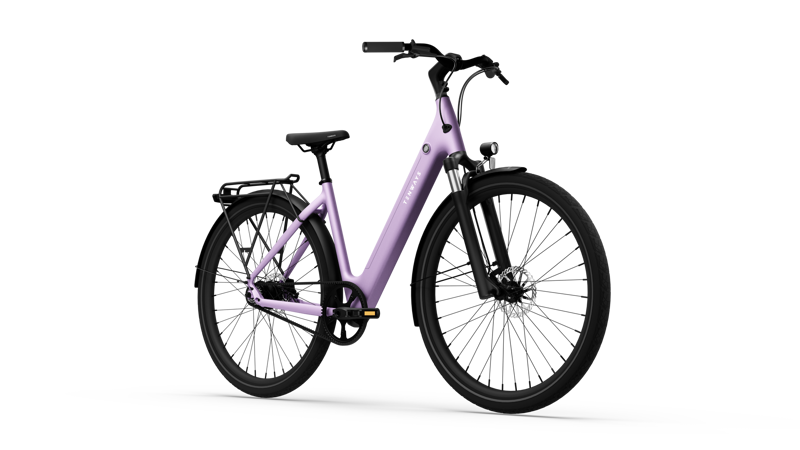 Tenways CGO800S Lightweight Electric Single Speed Bike in Purple