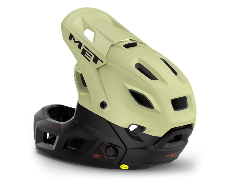MET Parachute MCR Full Face Helmet in Pistachio Green-3