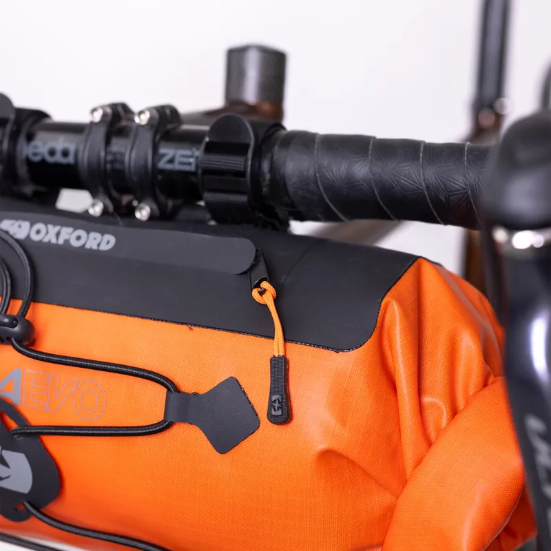 Oxford Aqua Evo Gravel Adventure Handlebar Pack in Orange-1