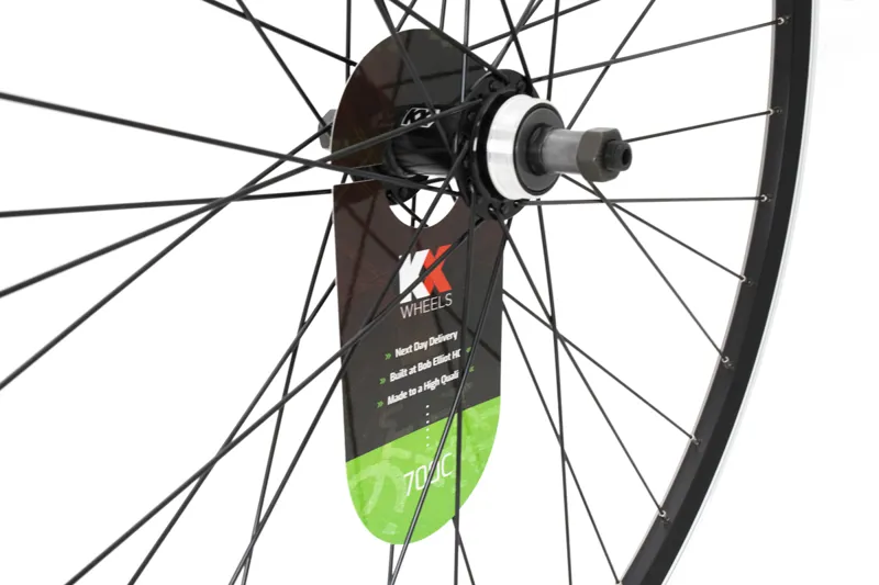 KX Hybrid 700C Doublewall Quick Release Rear Screw On Wheel for Rim Brake in Black-1