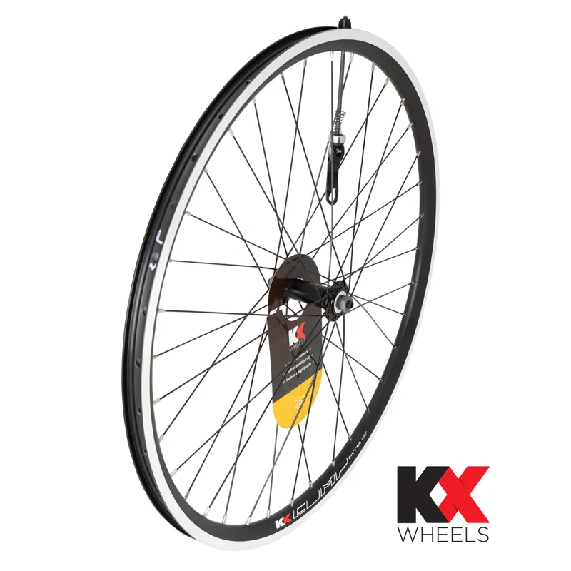 KX MTB Doublewall Quick Release 26 inch Front Wheel Rim Brake in Black 
