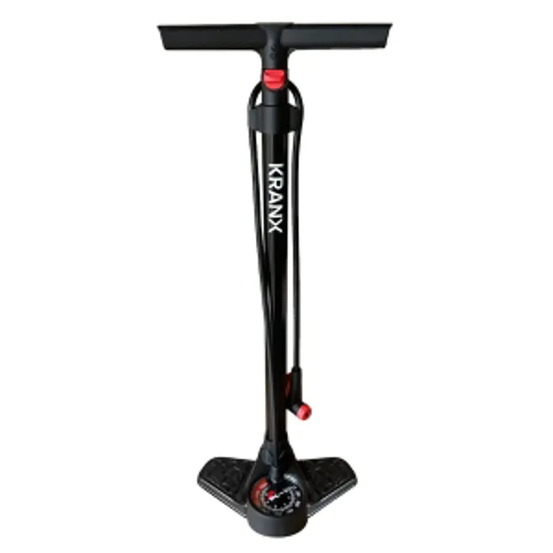 KranX Boreas Alloy Floor Pump With Gauge In BLACK 26