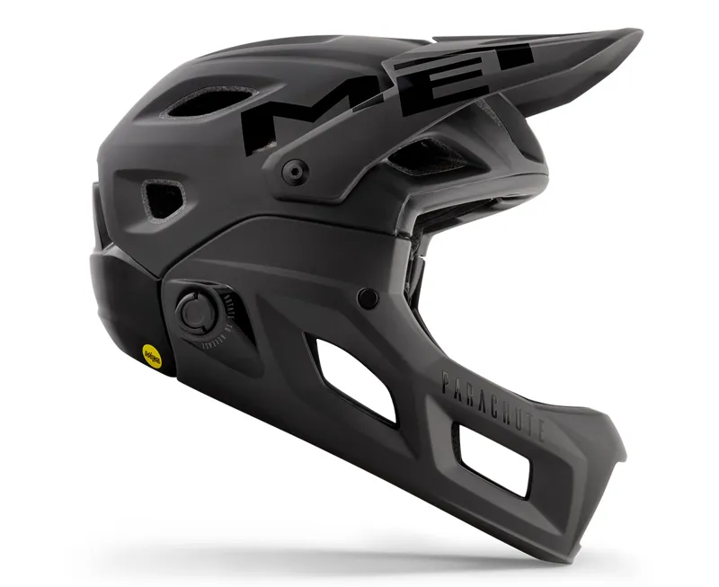 MET Parachute MCR Full Face Helmet in Black-1