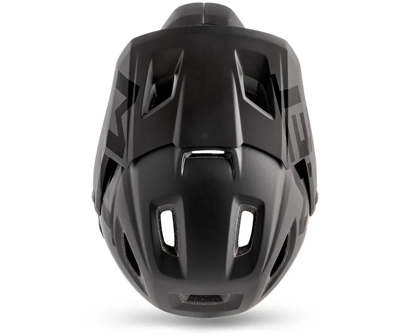 MET Parachute MCR Full Face Helmet in Black-3