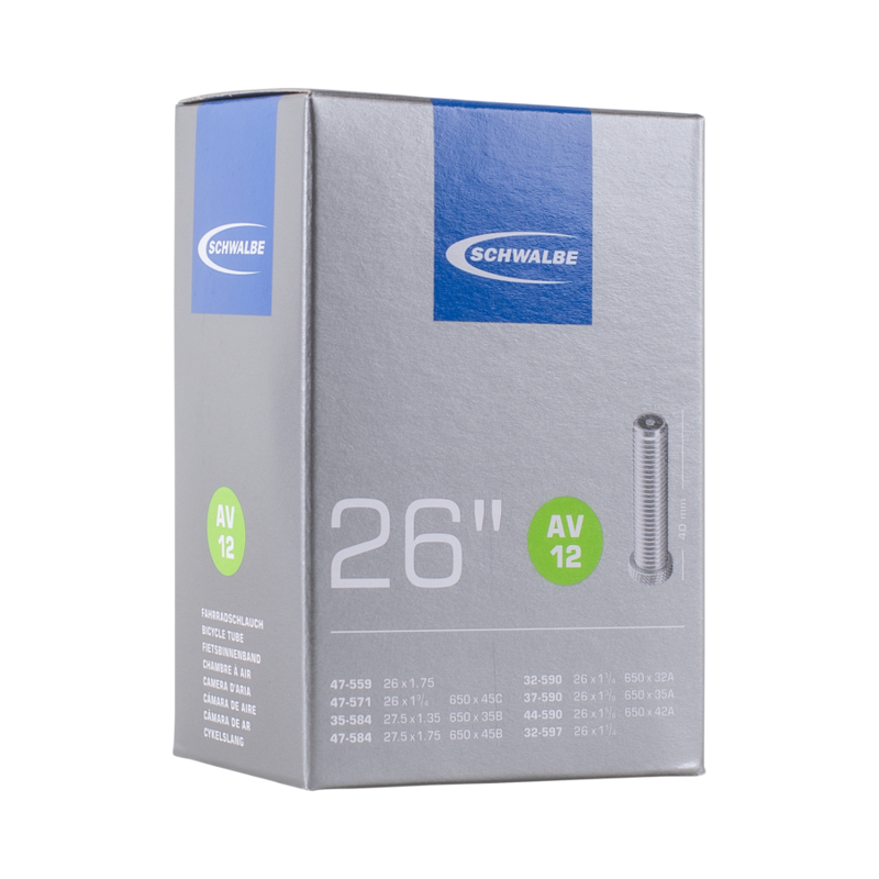 Schwalbe AV12 - 26 X 1 3/8'' - 27.5 X 1.35/1.75 Schrader - 40mm 26-4