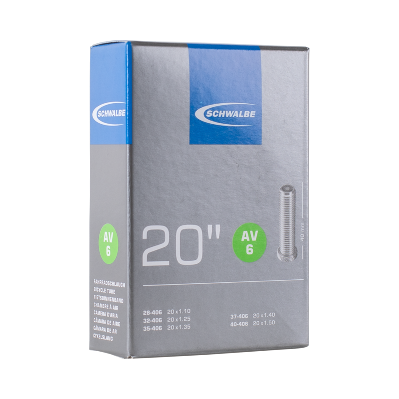 Schwalbe AV6 Inner Tube 20 X 1.35-1. 50-2