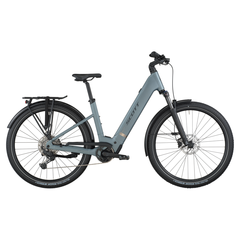 Scott Sub Sport 20 Wave eHybrid Bike in Hematite Blue