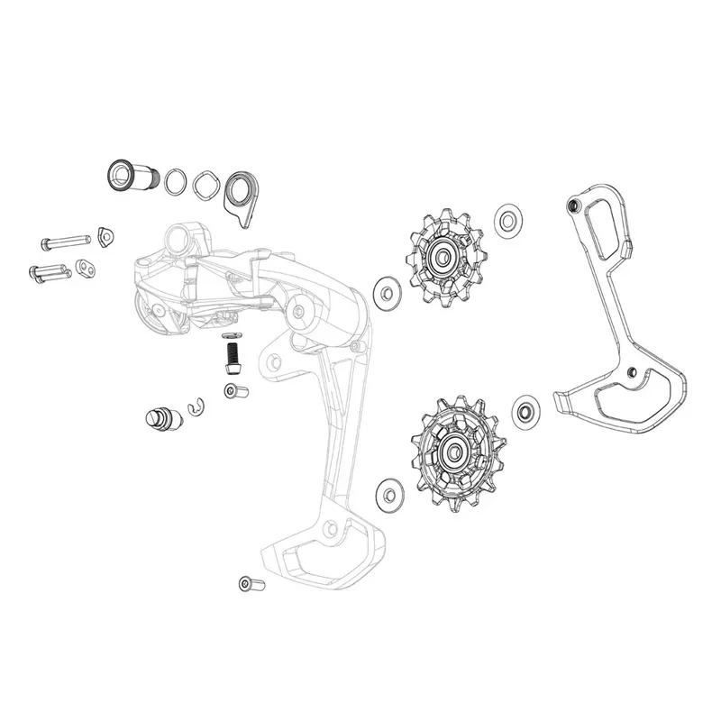 Sram Spare - Rear Derailleur Pulley Kit Apex1/NX 11 Speed: size