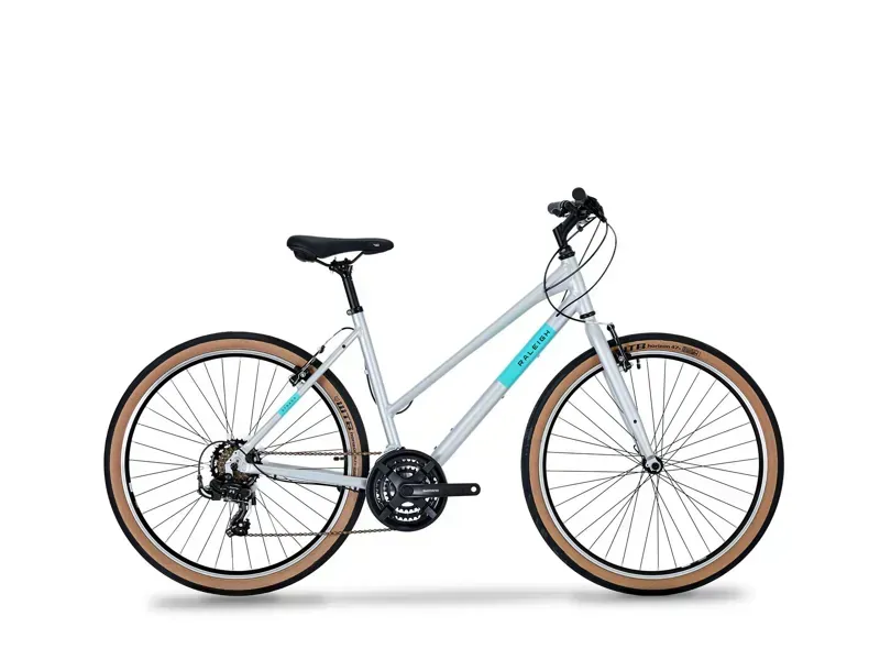 Raleigh Strada 650b/14 Hybrid Bike in Cityscape