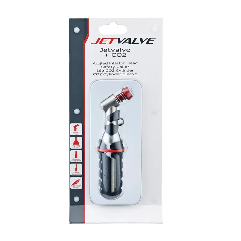 Weldtite Jetvalve CO2 Inflator in Black/Silver