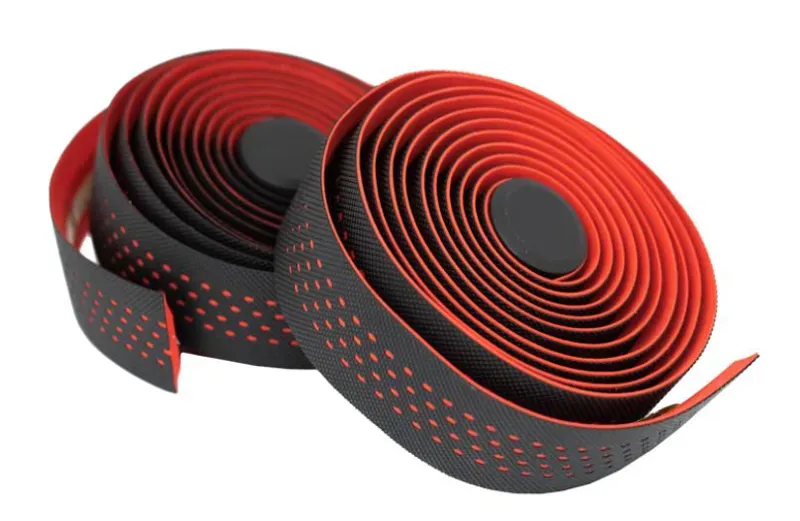 KranX Stretta Primo-High Grip Anti-Shock Handlebar Tape in Black/Red