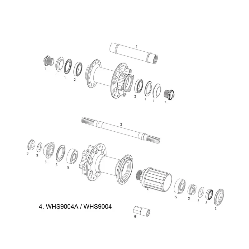 Sram Spare - Wheel Spare Parts Kit Freehub Body X-9 V2 