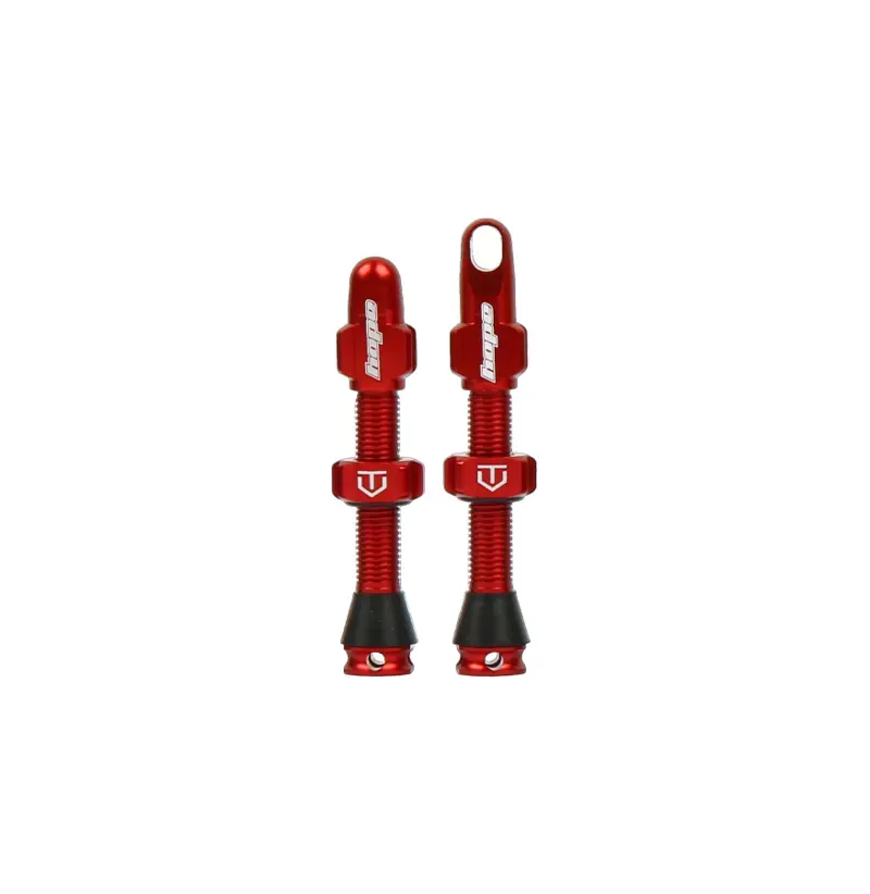 Tubeless Valve Pair - 40mm - Red