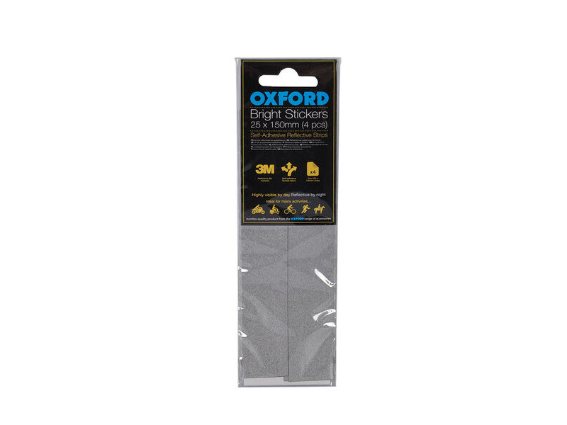 Oxford Bright Stickers - Reflective 25 x 150mm (4 pcs) click to zoom image