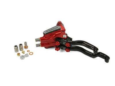 Hope Tech DUO Master Cylinder Complete R/H RIGHT HAND TECH 3 DUO Red  click to zoom image