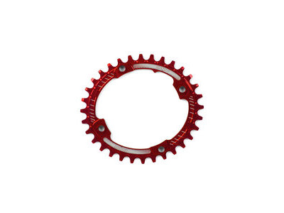 Hope Tech Oval Retainer Ring 32T STANDARD OVAL Red  click to zoom image