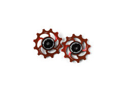 Hope Tech 12T Jockey Wheels Pair 12T Red  click to zoom image