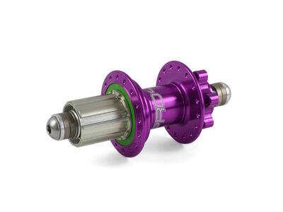 Hope Tech PRO 4 Rear 32H  135mm - 10mm bolt-in 36H Shimano Steel HG Freehub Purple  click to zoom image