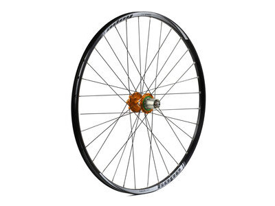 Hope Tech Rear Wheel - 27.5 XC - Pro 4 32H Shimano Alloy HG Freehub Orange  click to zoom image