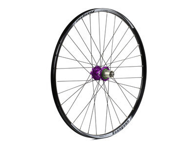 Hope Tech Rear Wheel - 27.5 XC - Pro 4 32H Shimano Alloy HG Freehub Purple  click to zoom image