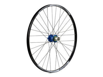 Hope Tech Rear Wheel - 27.5 XC - Pro 4 32H Shimano Alloy HG Freehub Blue  click to zoom image