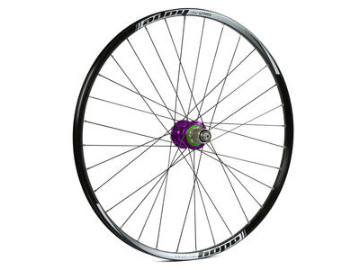 Hope Tech Rear Wheel - 26 XC - Pro 4 32H Shimano Alloy HG Freehub Purple  click to zoom image