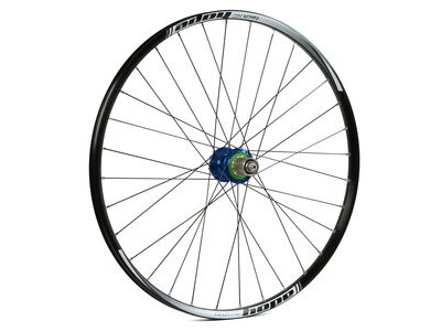 Hope Tech Rear Wheel - 26 XC - Pro 4 32H Shimano Alloy HG Freehub Blue  click to zoom image